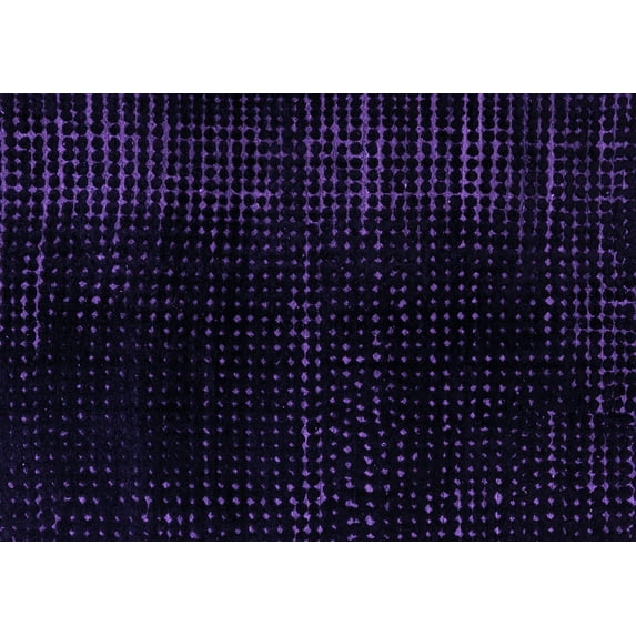 Ahgly Company Indoor Rectangle Abstract Purple Modern Area Rugs, 5' x 8'