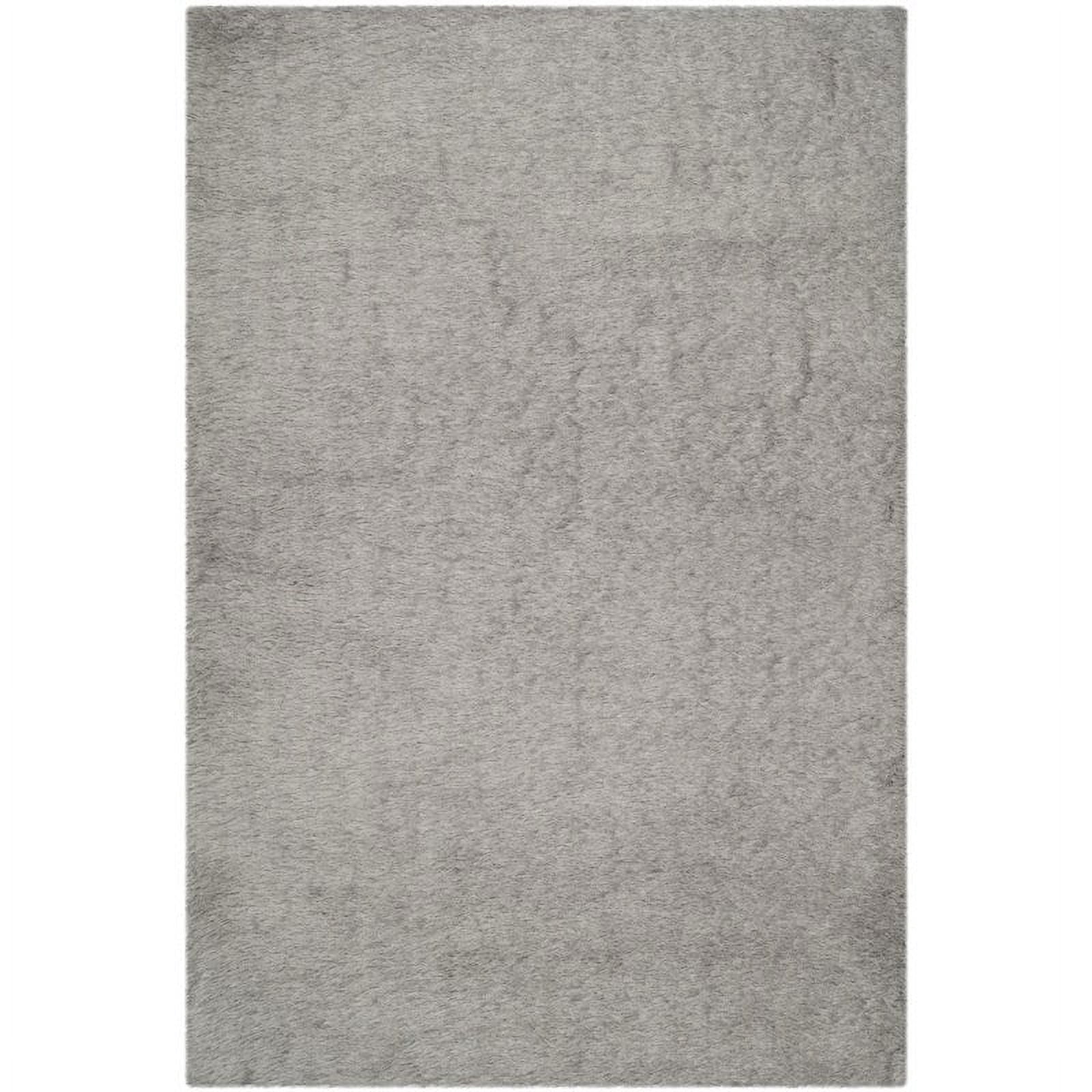 SAFAVIEH Venice Solid Shag Area Rug, Silver, 8' x 10'