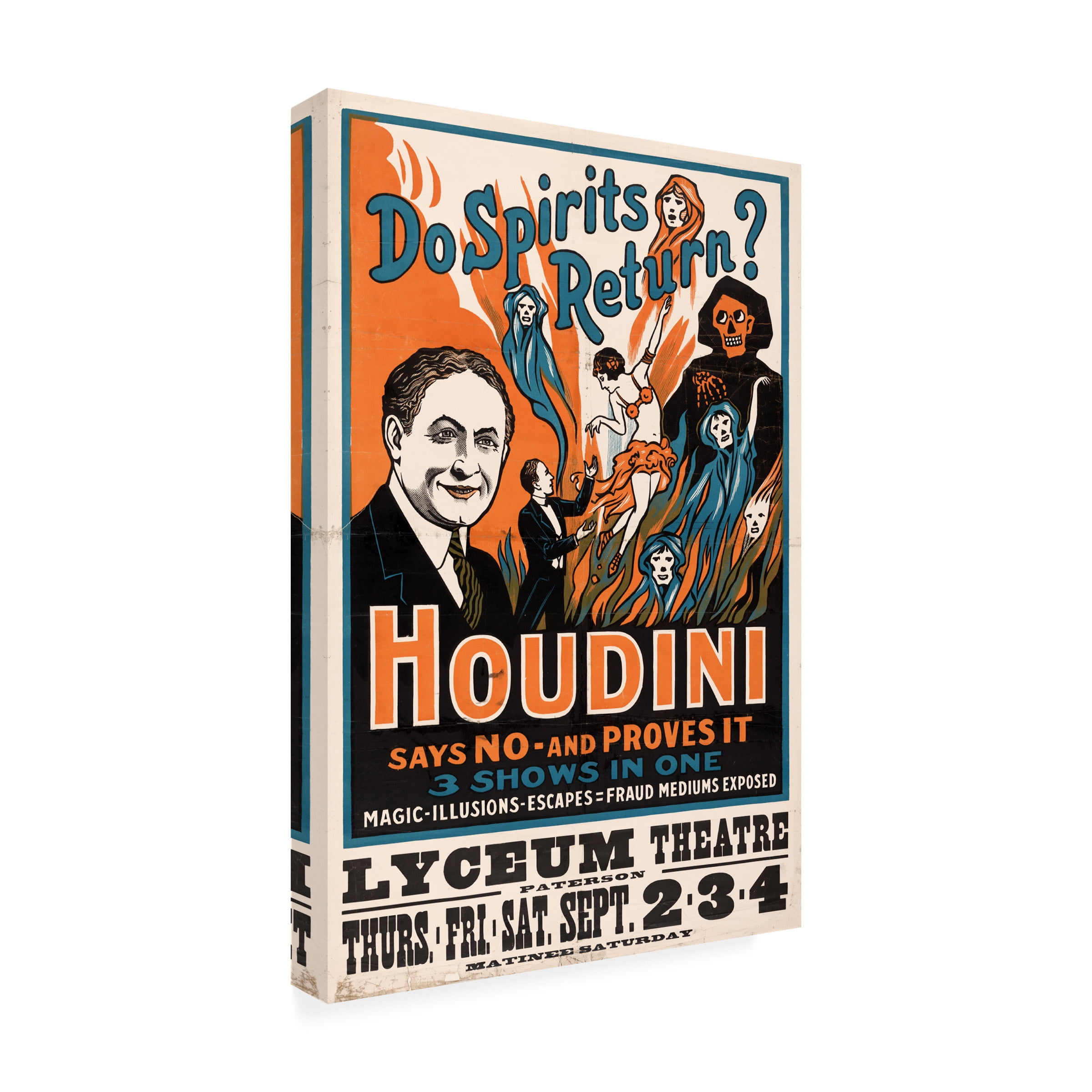 Print Collection 'Do Spirits Return Houdini' Canvas Art