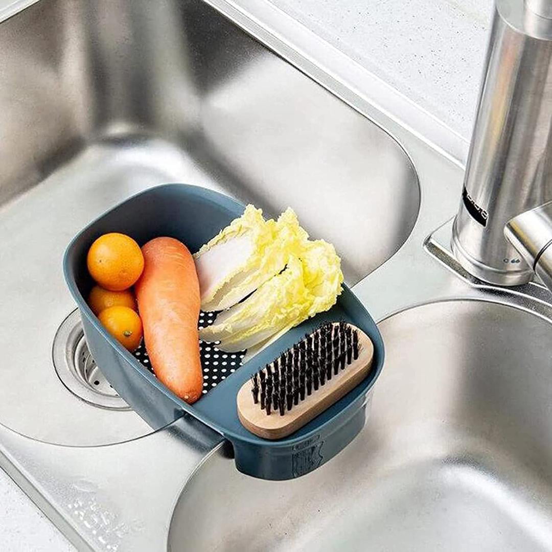 Whitehaus WHNEXC01 Over The Sink Extendable Colander/Strainer - Stainless Steel
