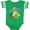 Football Green and White, variant on Inktastic Just Arrived Cute Green Alien Ufo Newborn Baby Boys or Girls Baby Bodysuit