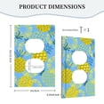 thumbnail image 5 of ZICANCN Outlet Covers Wall Plate, Pineapples Print Blue Background Light Switch Cover Decorative, Duplex Toggle Combo 1-Gang, 5 of 9