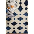 thumbnail image 2 of Moroccan Tile Hand-Tufted Wool Area Rug – Luxurious Handmade Carpet for Living Room, Bedroom, and Home Decor, 2 of 5