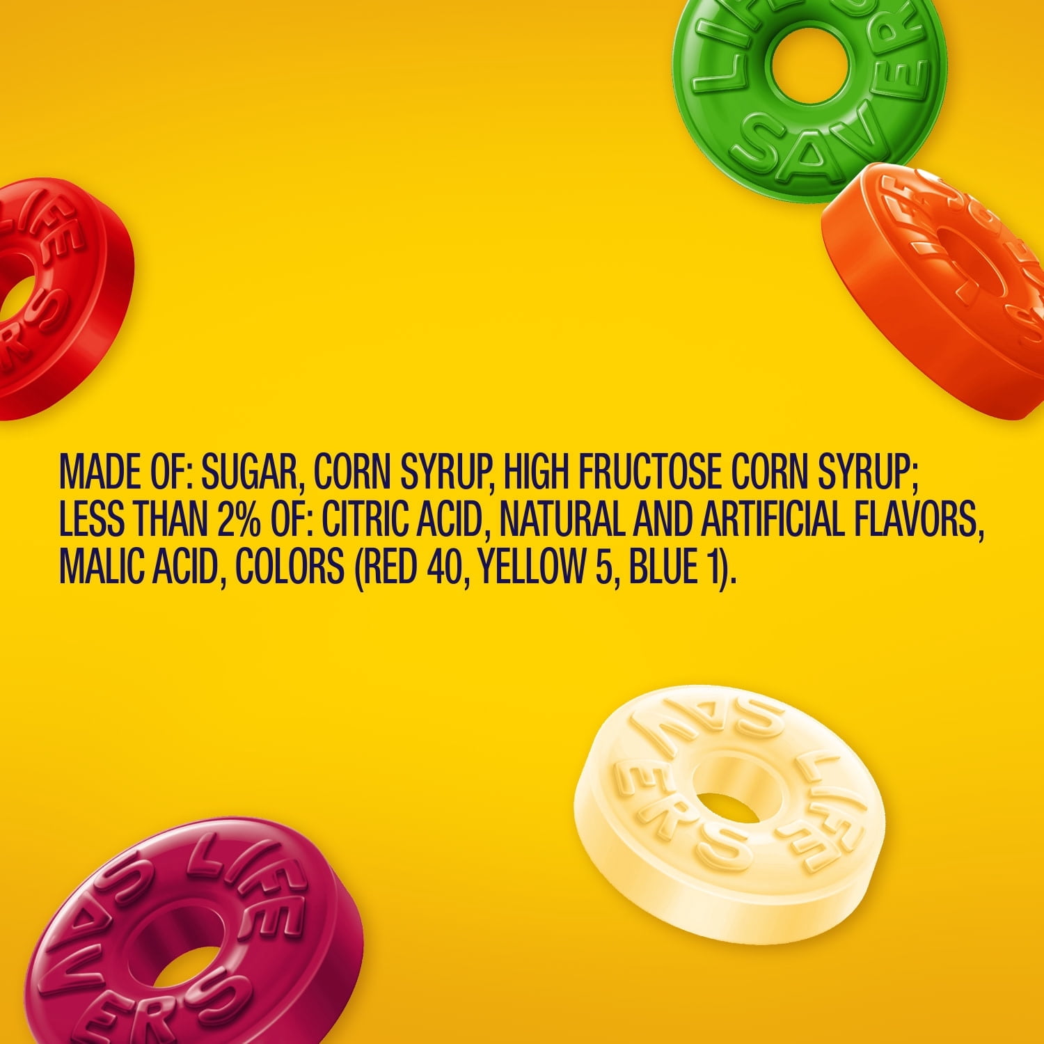 Life Savers Hard Candy Fruit Variety Candy, Sharing Size, 14.5 oz, 108 Ct