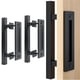 thumbnail image 1 of 2PCS Manija de Puerta de Granero, Tirador de Puerta con Tirador de Dedo Empotrado, Mango de Puerta Oscilante Resistente con Tornillos de Montaje para Puerta Corredera, Puerta, Cobertizo (Cuadrado), 1 of 7