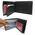 thumbnail image 3 of Mens Genuine Leather Wallet Bifold ID Window Credit Card Slot Bill Holder Black, 3 of 3