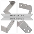 thumbnail image 4 of Multifunctional stainless steel thickened Z-shaped corner fixed connector, 4 of 9