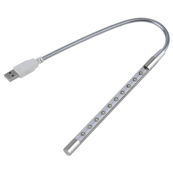 Mini Portable Léger Flexible 10 LEDs USB Lampe de Lecture pour Ordinateur Portable Ordinateur de Bureau Clavier