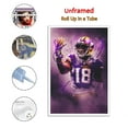 thumbnail image 2 of Justin Vikings Jefferson Minnesota Football Wall Art Poster Scroll Canvas Painting Picture Living Room Decor Home 24x36inch(60x90cm), 2 of 6