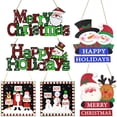 thumbnail image 3 of Cartel de puerta de Navidad Inteprter de Madera para colgar, 3 of 6