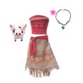 thumbnail image 1 of Vestido de Moana de Disney para niños, vestido de princesa Vaiana para niñas, disfraz de fiesta de cumpleaños con collar, conjuntos de pollitos de cerdo para mascotas, 1 of 4