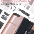 thumbnail image 4 of Expandable 24 Inch Hardshell Suitcase in Rose Pink, Lightweight ABS Check-In Luggage with Double Wheels, 4 of 5
