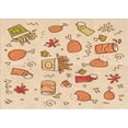 thumbnail image 1 of Ahgly Company Indoor Rectangle Patterned NavajoWhite Gold Area Rugs, 2' x 4', 1 of 1