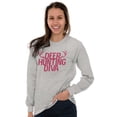 thumbnail image 3 of Deer Hunting Diva Antler Season Women Plus Size Long Sleeve Graphic Tee Brisco Brands 3X, 3 of 5