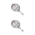 thumbnail image 3 of Cateissary Infusor de té reutilizable colador de hojas sueltas de acero inoxidable filtro difusor de malla de mano accesorios de cocina para casa Blanco Grande 2Conjunto, 3 of 6