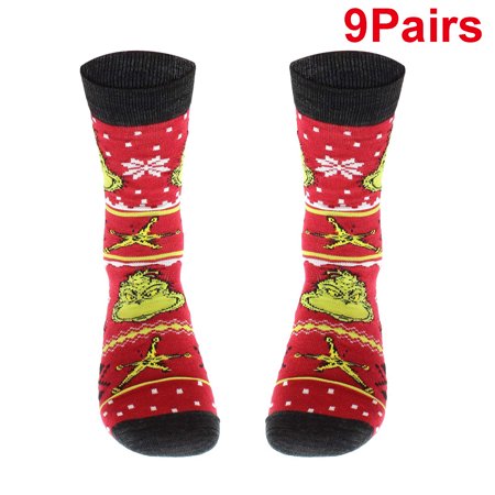 

9Pairs Women Non-Slip Long Cut Colorful Ankle Socks #05