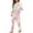 Pink and White - Cat Flower, variant on DISNIMO Skull Print Womens Pajama Sets Long Sleeve Sleepwear Matching Long Pants 2 Piece Pjs Set Round Neck Lounge Set Nightwear with Pocket, S