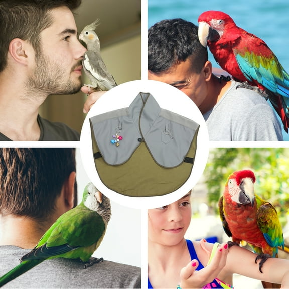 Clispeed Water Proof Bird Shoulder Protector Reusable Pet Shoulder Pad Diaper Shawl for Cockatiels