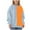 #183-Orange, variant on AUNVITO Kids Fleece Pullover Color Block Print Long Sleeve Crewneck Sweatshirt Cozy Winter Casual Top 2-14Y