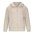 thumbnail image 6 of Busydd Men's Sun Jacket S-3XL Long Sleeve Sun Protection Jackets for Men Summer Outdoor Sun Shirts for Men Solid Color Full Zip Hoodie Tops with Pocket, 6 of 6