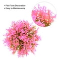 thumbnail image 4 of Unique Bargains 1 Pc Fish Tank Plants Decorations Artificial Aquarium Grass Ball Pink 3.74x3.74 Inch, 4 of 7