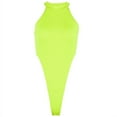 thumbnail image 2 of Qiylii Summer Women's Solid Color Romper, Bandage Halter Slim Stretch Bodysuit, 2 of 10