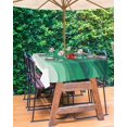 thumbnail image 3 of Hokiten Outdoor Tablecloths with Umbrella Hole & Zipper, Sage Green Waves 60 x102 Inch Rectangle Tablecloths, Ombre Coastal Ocean Water Abstract Waterproof Table Cloth, Patio/Pool Table Covers, 3 of 7