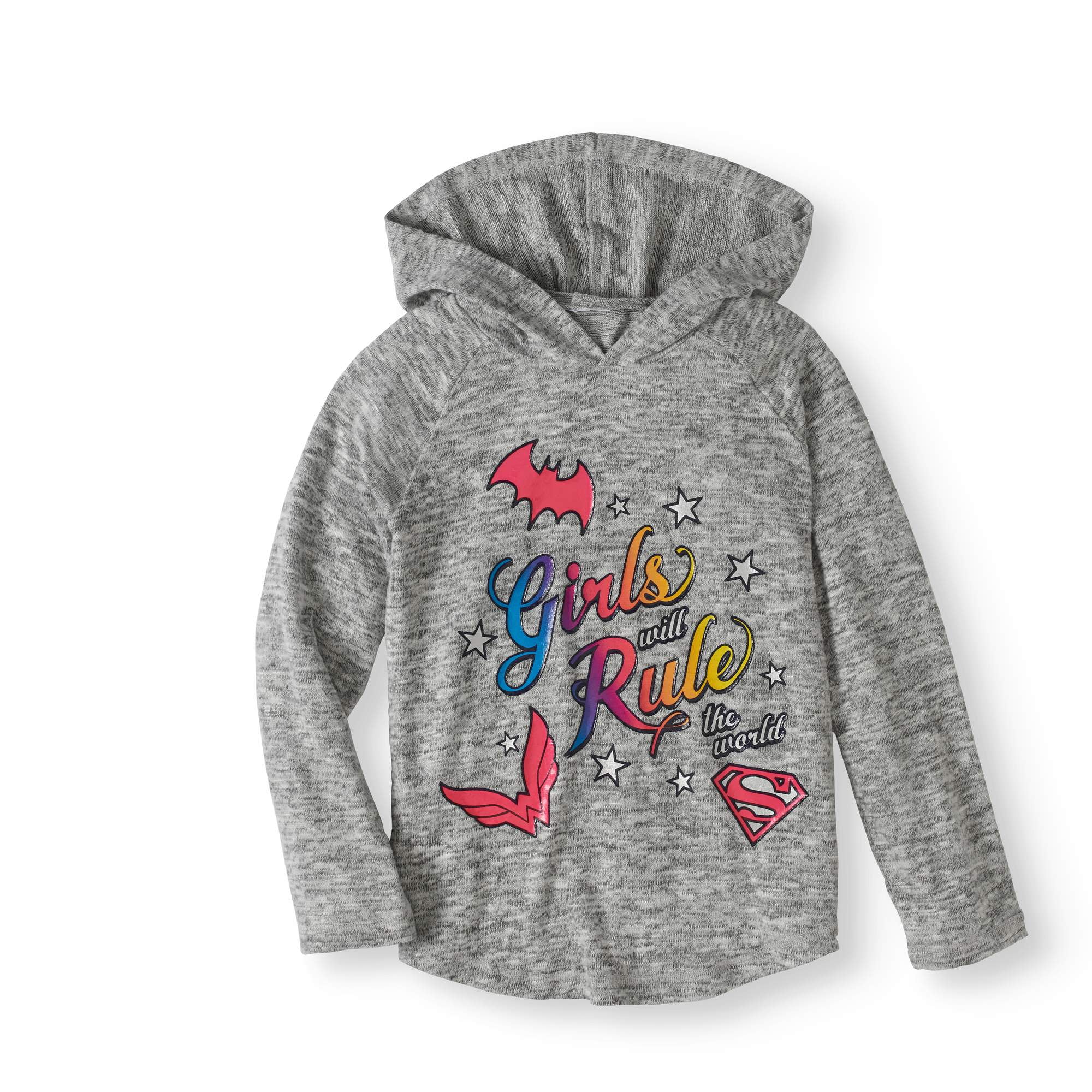 Long Sleeve Sweater Knit Hoodie (Little Girls & Big Girls)