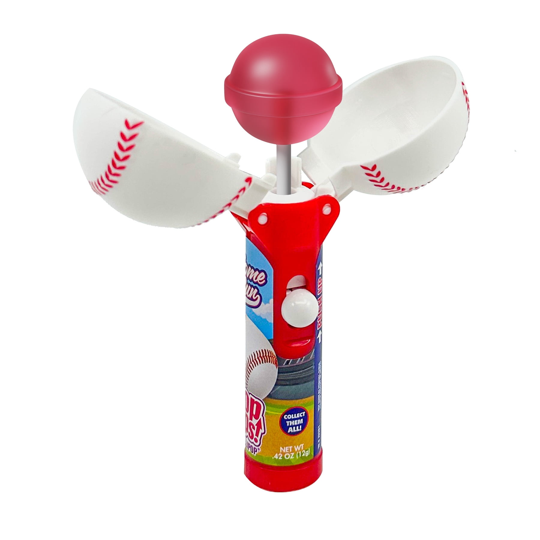 Baseball Lollipop Holder Case, 12 Count, Includes Lollipops