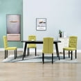 thumbnail image 3 of vidaXL Dining Chairs Accent Side Chair with Solid Wood Legs for Kitchen Fabric, 3 of 147