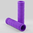 thumbnail image 3 of Par de puños ergonómicos de goma suave antideslizantes para bicicleta, morados, 3 of 5