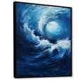thumbnail image 2 of Designart "Vortex Of Tidal Twist Waves I" Abstract Spirals Floater Framed Wall Art Prints, 2 of 5