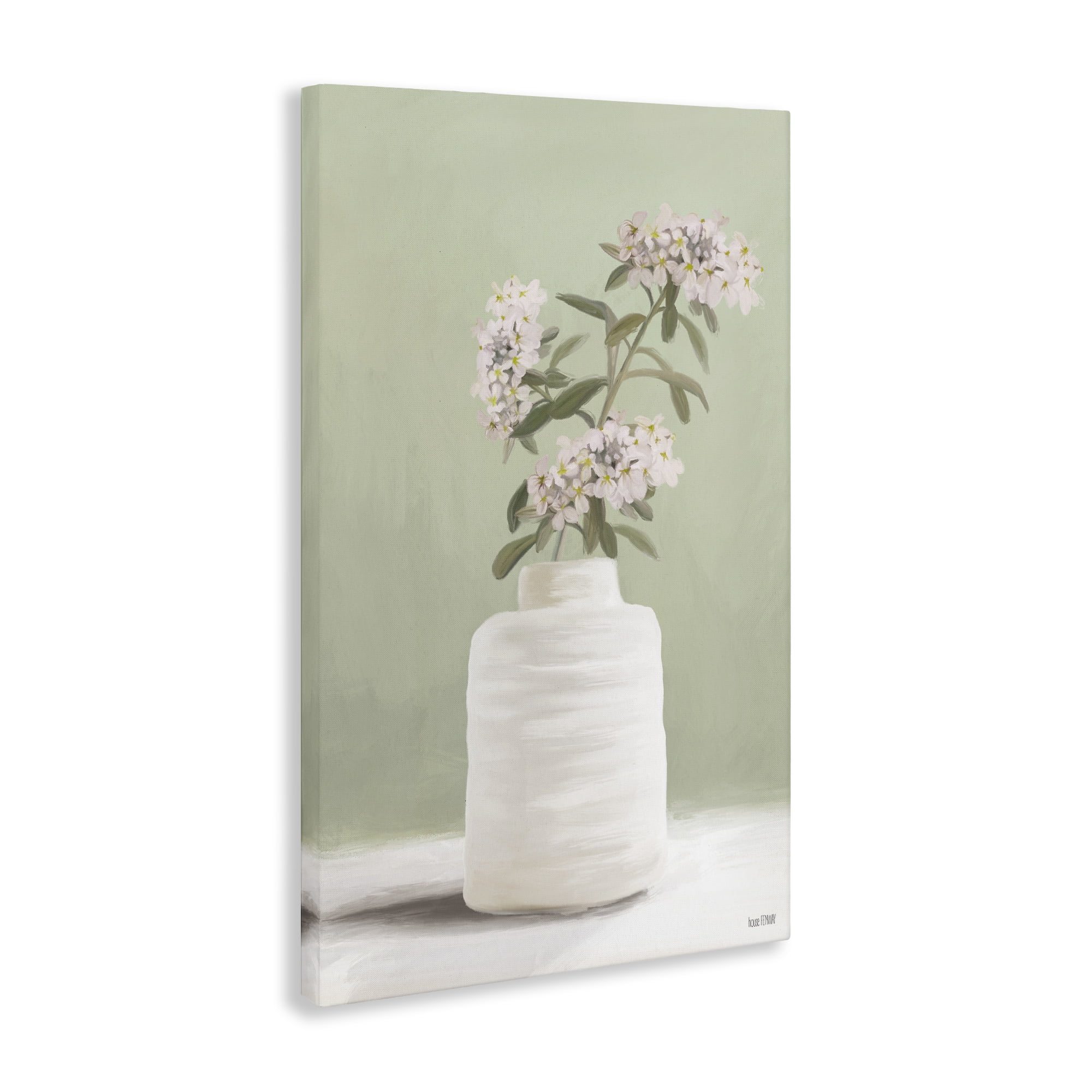 Stupell Industries Simple Herb Vase Botanical & Floral Painting Gallery Wrapped Canvas Art Print Wall Art, 16 x 24