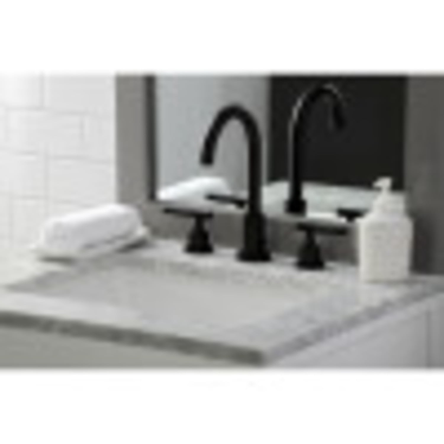 Fauceture FSC8925CKL Kaiser Widespread Bathroom Faucet with Pop-Up Drain, Oil Rubbed Bronze
