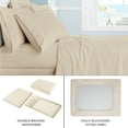thumbnail image 3 of Swift Home 6-Piece Soft Lightweight Coconut Milk Microfiber Sheet Set with Extra Pillowcases, Full, 3 of 4