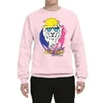 thumbnail image 2 of Wild Bobby, Funny Lion Tiger King Hey All You Cool Cats and Kittens | Mens Animal Lover Crewneck Graphic Sweatshirt, Light Pink, 3XL, 2 of 3