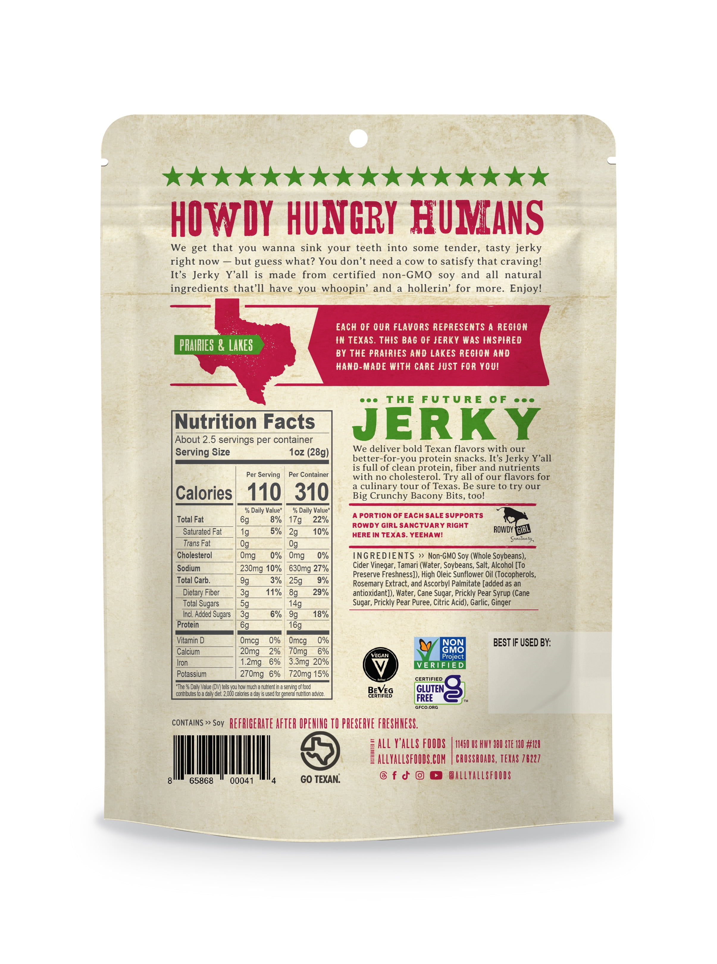 Prickly Pear Teriyaki – The Smarter Jerky (6 Pack)