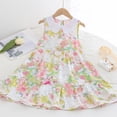 thumbnail image 1 of LOVZFMLL Mode Printemps et Été Robe Plissée Sans Manches Col Rond Manches Courtes Jupe Princesse, 1 of 3