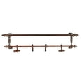 thumbnail image 4 of Decmode Modern Copper Finish Aluminum Wall Hook Shelf 24" x 6", 4 of 5