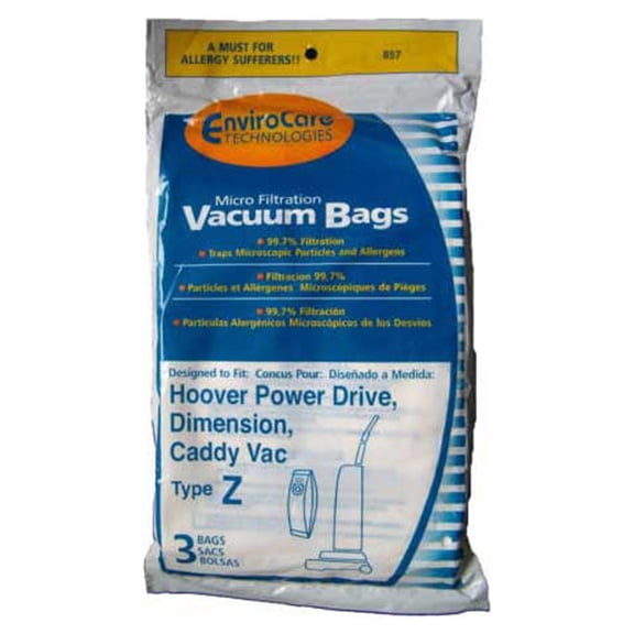 20 EnviroCare 20 DESIGNED TO FIT Compatible with Hoover Z MICROFILTRATION VACUUM BAGS Vacuum Cleaner Bags