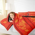 thumbnail image 4 of Homewish Magic Animal Dragon Bedding Comforter Set,Boho Bohemain Tribal Twin Comforter Sets,Orange Red Bedding Set For Boys Teens,Microfiber Bedroom Decor Reversible,2-Piece, 4 of 8