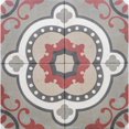 thumbnail image 5 of The Tile Life Art Deco 8" x 8" Red Matte Porcelain Floor and Wall Tile 25-Piece, 5 of 10