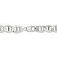thumbnail image 3 of White Sterling Silver chain Anchor Men's Flat 24 in 12.3 mm, 3 of 5