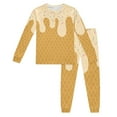 thumbnail image 4 of DHFJKG Pyjama Boys Girls Outfits Set Soft Long Sleeve Round Neck Pajama Set With Ice Cream Print Comfortable Sleepwear For Toddler And Kids Leisure Pyjamas, 4 of 4