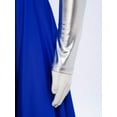 thumbnail image 6 of Aislor Girls Camouflage Print Color Block Liturgical Praise Dance Dress Long Sleeve Worship Lyrical Dancewear Blue 16, 6 of 7