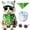 Green, variant on 2PCS Dual-Layer Design Patriotic Dog Bandanas Outfit,Large Summer Triangle Reversible Memorial Day Independence Day American Flag 4th of July Scarf for Big Boy and Girl Dogs Red White Blue