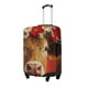 thumbnail image 1 of Fotbe White And Red Daisy Cow Funda Protectora para Equipaje, Antirrayones y Resistente a la Suciedad, Compatible con Maletas de 18 a 32 Pulgadas-Large, 1 of 7