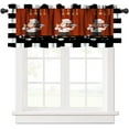thumbnail image 2 of Chef Curtain Valance for Windows Decor, Kitchen Chef Valance Rod Pocket Short Curtains Panel Chef and Gourmet on Burgundy Red, Dark Maroon Window Treatment Drapes for Kitchen Room One Panel 52x18in, 2 of 5