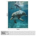 thumbnail image 4 of ONETECH Dolphin Blanket Super Soft Blankets - Dolphin Throw Blanket Gift for Adult Women Men Teens Dolphin Lovers - Dolphin Fluffy Cozy Blanket Decor Sofa Bed Couch, 4 of 6