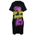 thumbnail image 4 of Vota como si tus antepasados hubieran muerto por ello. Vestido holgado con bolsillos. Tendencia en ropa de mujer 2025. Ropa de mujer. Ropa estética., 4 of 6